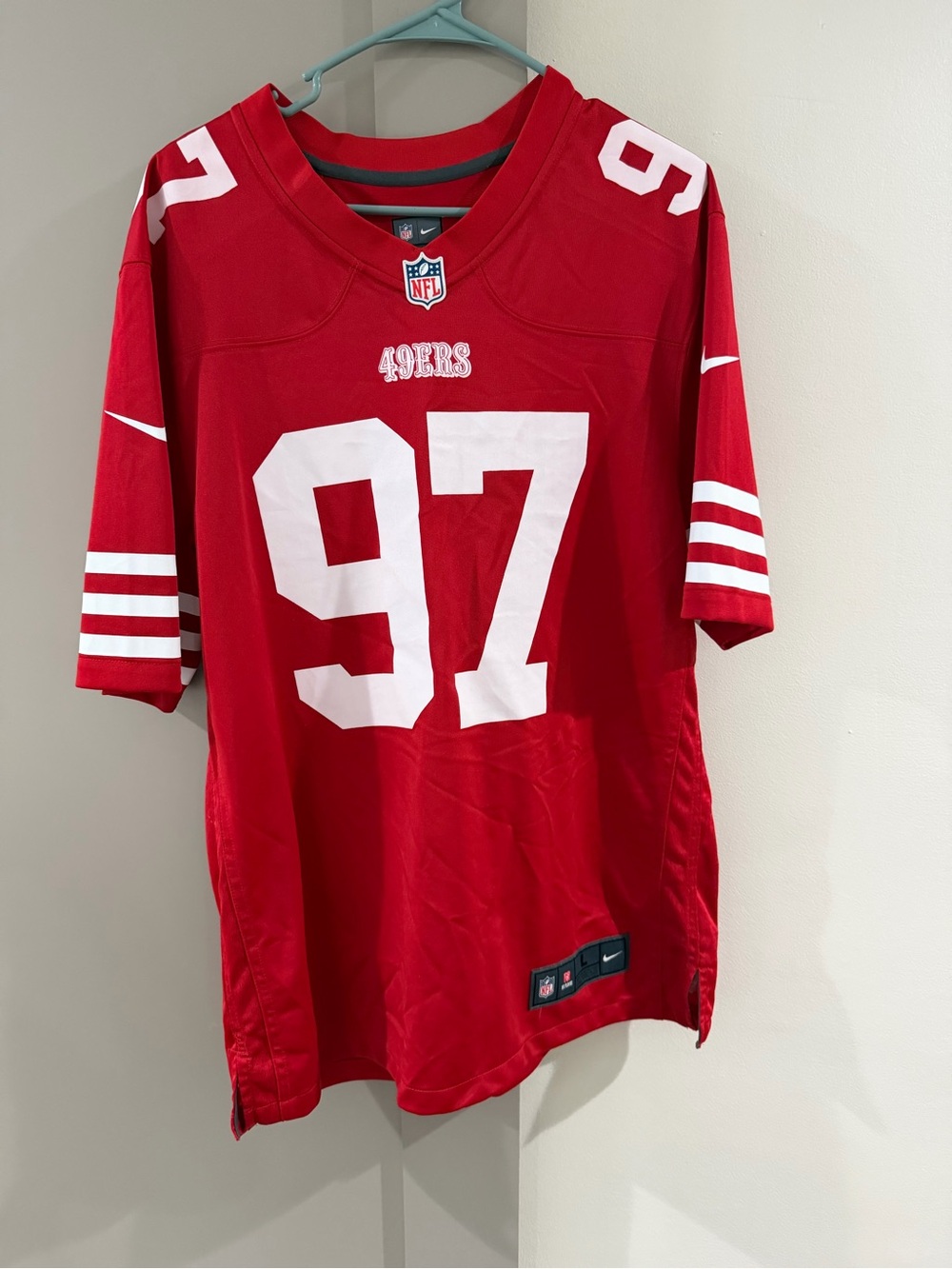 NFL Red Men's #97 BOSA San Francisco 49ers Jersey